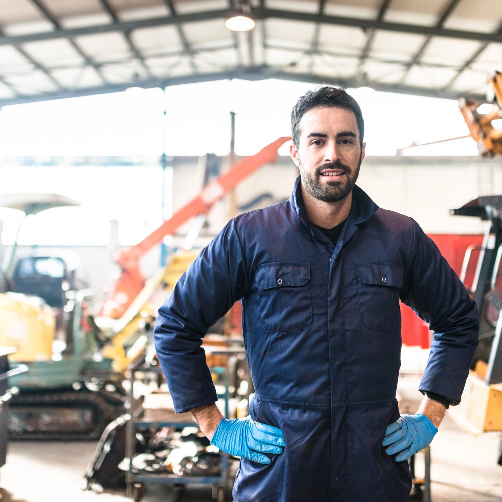 Mechanic in a garage